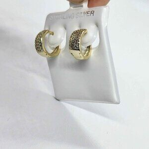 Brand New  Sterling Silver 925 Huggy Earrings